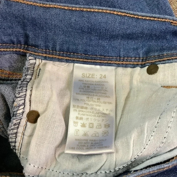 Amazing FREE PEOPLE Super Soft Skinny Jeans Womens Sz 24 - Picture 3 of 5